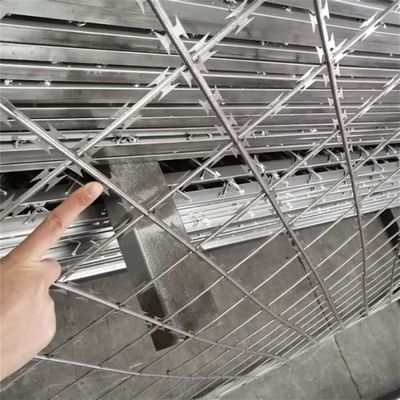 12 ゲージ レッド ガルバニズム 鉄 刺線 コイル クロス レーザー 刺線 抗 登山 簡単 設置 防護 建築 フェンス