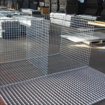 1*1*1m 熱浸し 石のケージ 溶接されたガビオンボックス 壁を保持するガビオンバスケット