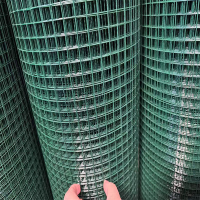 卸売 ユーロ 屋外 庭  PVC コーティング ワイヤー メッシュ ロール 溶接 ワイヤー 布