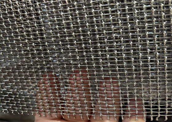 10x10 アペルチャー 304 316L 不同鋼 耐腐蝕性のあるクリップドワイヤーメッシュ BBQグリルのサポートとカスタム加工
