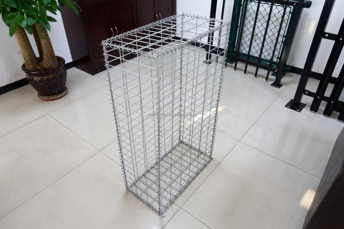壁の支柱 ガルバン化 ガビオン箱 石の檻 溶接 200x100x50cm 4