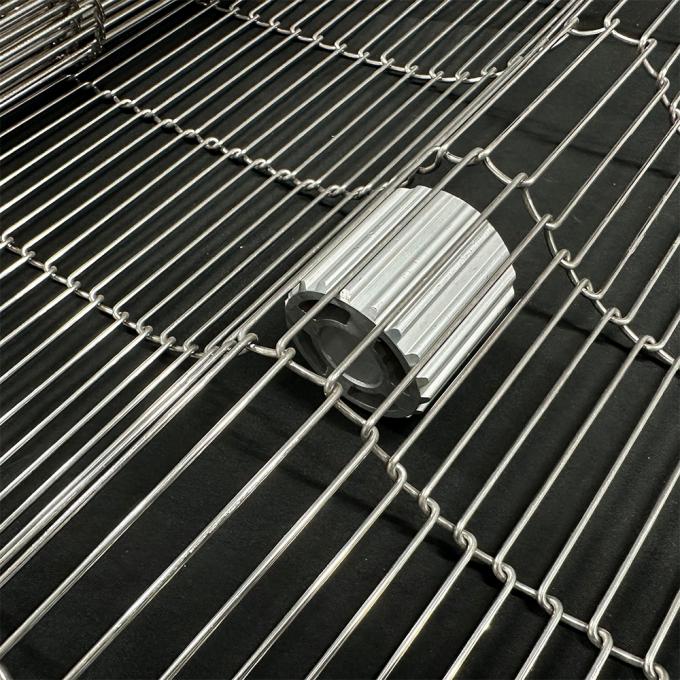 1.0mm-3.0mm ワイヤフラットフレックス 工業用ステンレス鋼コンベアベルト 0